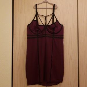 Torrid Purple Strappy Underwire Chemise Size 3